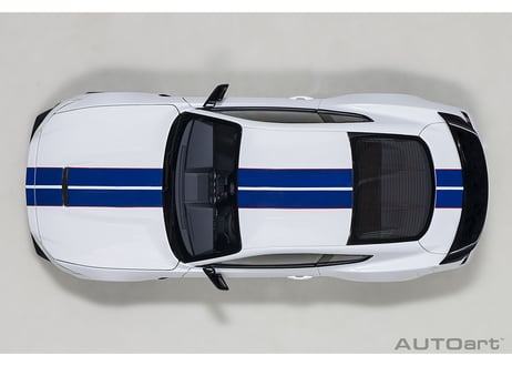AUTOart 1/18　フォード シェルビー GT350R （ホワイト／ブルー・ストライプ）　72931