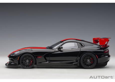 AUTOart 1/18　ダッジ バイパー 1:28 エディション ACR （ブラック／レッド・ストライプ）　71732