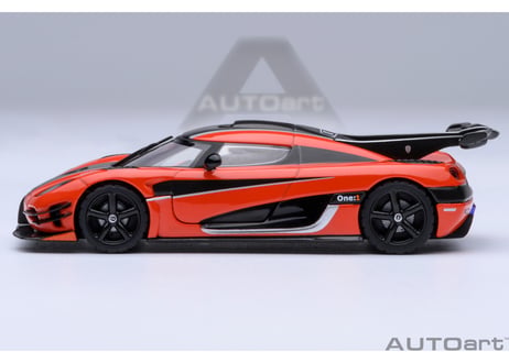 AUTOart 1/64　ケ－ニグセグ One：1 （オレンジ／カーボン・ブラック／シルバー）　20044