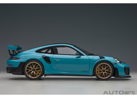 AUTOart 1/18　ポルシェ 911 （991.2） GT2 RS ヴァイザッハ・パッケージ （ブルー／カーボンブラック）　78175