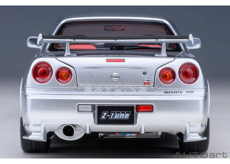 AUTOart 1/18　ニスモ R34 GT-R Z-tune （Z-tune シルバー）　77461