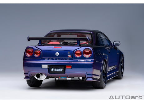 AUTOart 1/18　ニスモ R34 GT-R Z-tune （ミッドナイトパープルⅢ）　77464