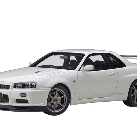 AUTOart 1/18　日産 スカイライン GT-R （R34） Vスペック II （ホワイトパール）　77406