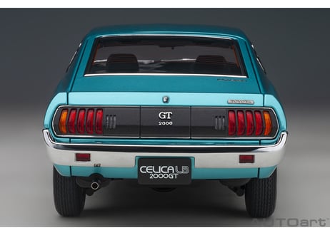 AUTOart 1/18　トヨタ セリカ リフトバック 2000GT （RA25） 1973 （ターコイズブルー・メタリック）　78767