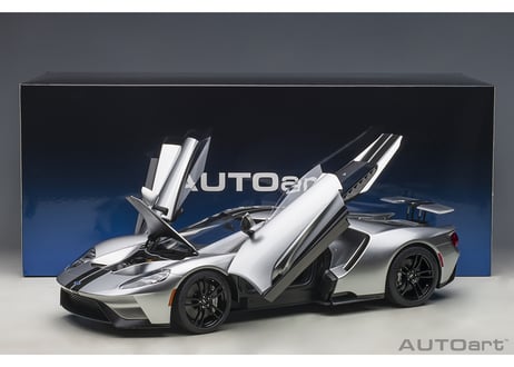 AUTOart 1/12　フォード GT 2017 （メタリック・シルバー／ブラック・ストライプ）　12108