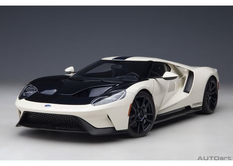 AUTOart 1/18　フォード GT '64 プロトタイプ ヘリテージ エディション （ホワイト／ダークブルー）　72926