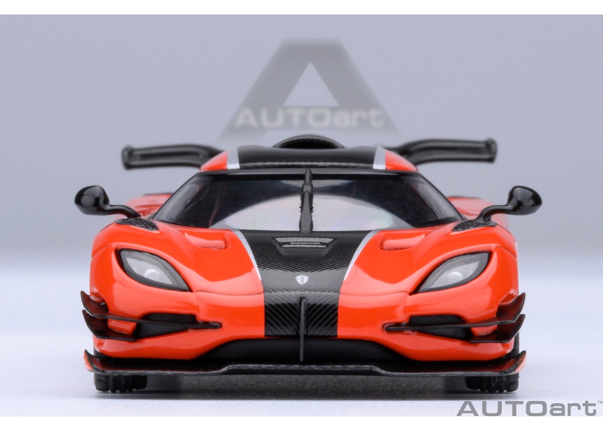 AUTOart 1/64 ケ－ニグセグ One：1 （オレンジ／カーボン
