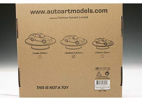 AUTOart　ロータリー ディスプレイ スタンド ・ ミディアム 直径25.5cm （シルバー）　98015