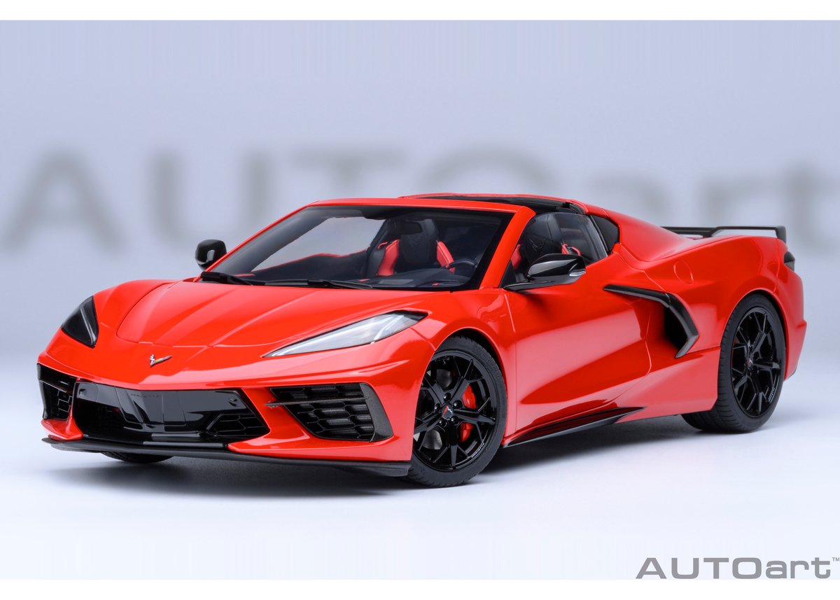 激レア 1/18 AUTOart シボレー コルベット C1 ローマレッド