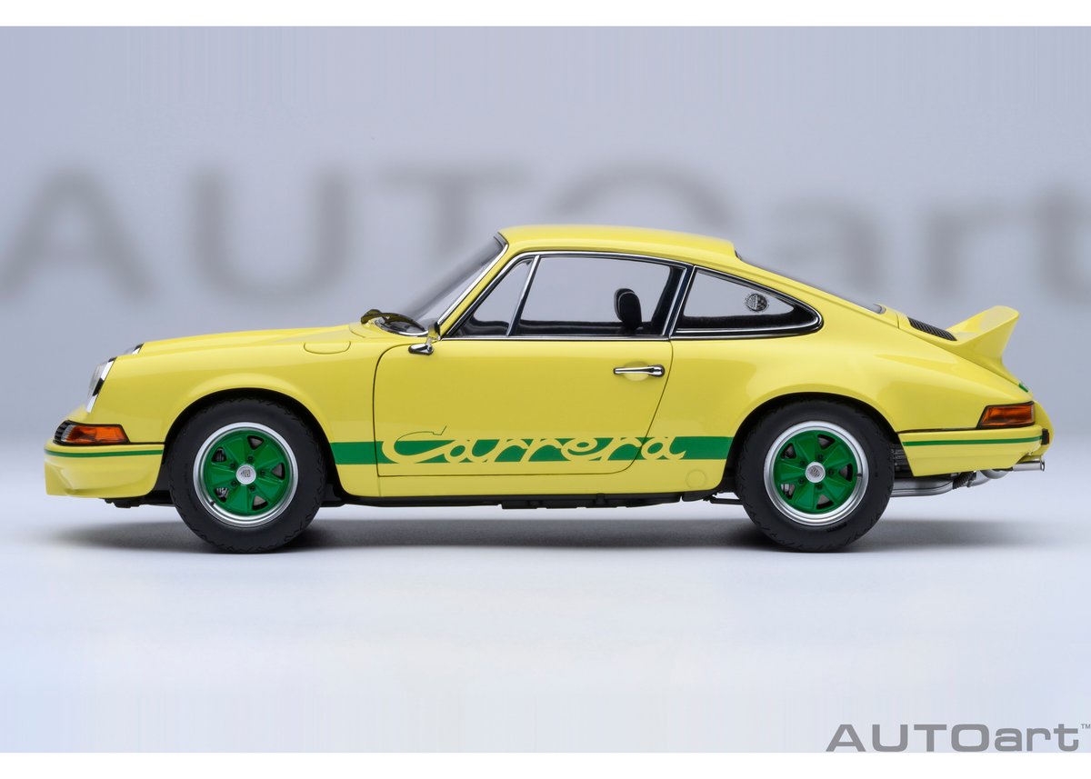 AUTOart 1/18 ポルシェ 911 カレラ 2.7 RS （ライトイエロー／グリーン