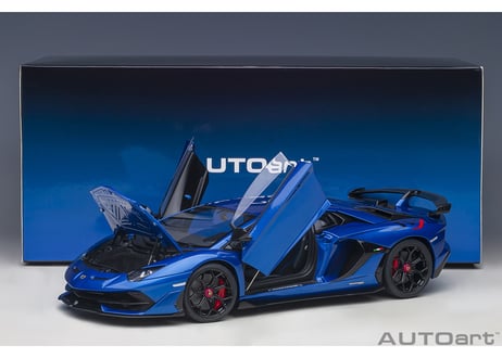 AUTOart 1/18　ランボルギーニ アヴェンタドール SVJ （メタリック・ブルー）　79174