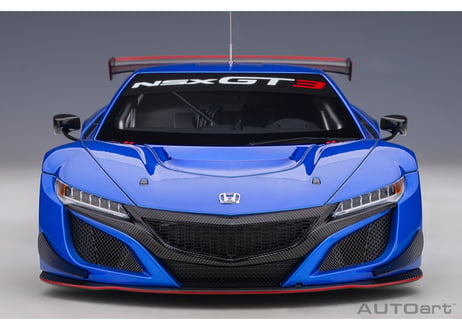 AUTOart 1/18　ホンダ NSX GT3 2018 （ハイパー・ブルー）＊開閉無　81896