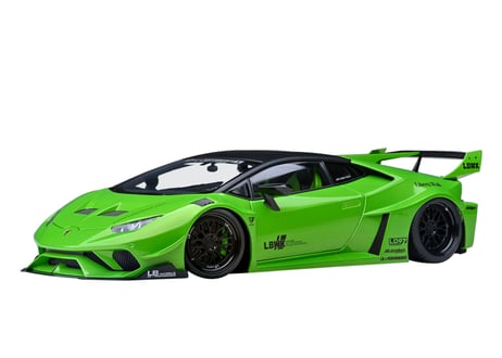 AUTOart 1/18　 リバティーウォーク LB‐シルエット ワークス ランボルギーニ ウラカン GT （パール・グリーン）　79128