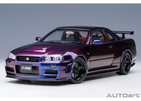 AUTOart 1/18　ニスモ R34 GT-R Z-tune （ミッドナイトパープルⅢ）　77464