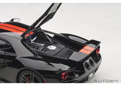 AUTOart 1/18　フォード GT 2017 （ブラック／オレンジ・ストライプ）　72945