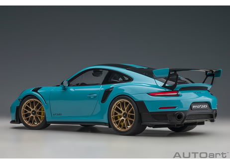 AUTOart 1/18　ポルシェ 911 （991.2） GT2 RS ヴァイザッハ・パッケージ （ブルー／カーボンブラック）　78175
