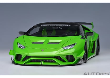 AUTOart 1/18　 リバティーウォーク LB‐シルエット ワークス ランボルギーニ ウラカン GT （パール・グリーン）　79128