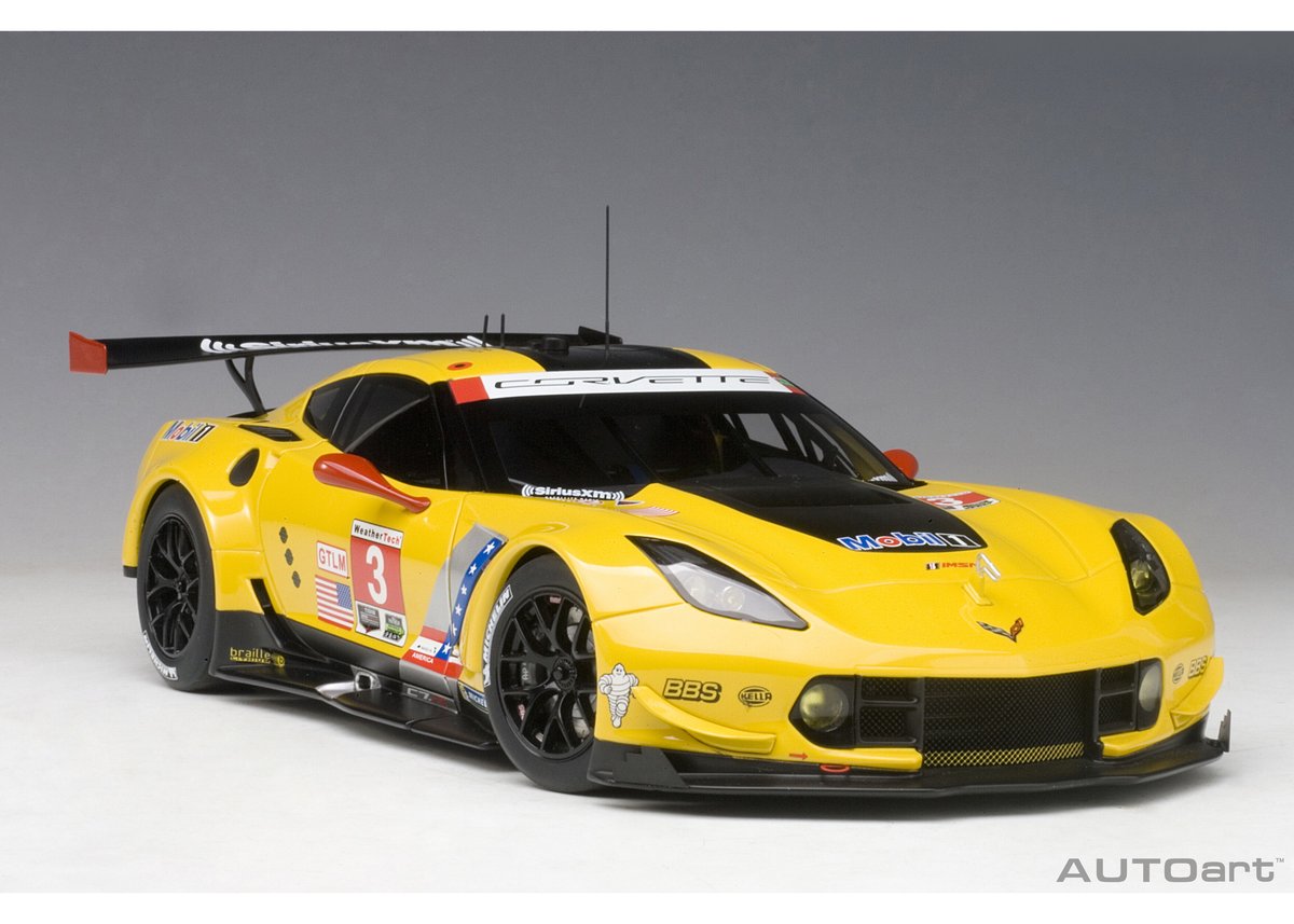 AUTOart 1/18 シボレー コルベット C7.R 2016 #3 (ライム・ロック・パ...