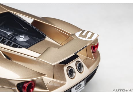 AUTOart 1/18　フォード GT ホルマン・ムーディ ヘリテージ エディション （ゴールド／レッド）　72928