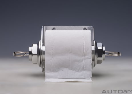 AUTOart  レーシングセンターロック トイレットペーパーホルダー　40131