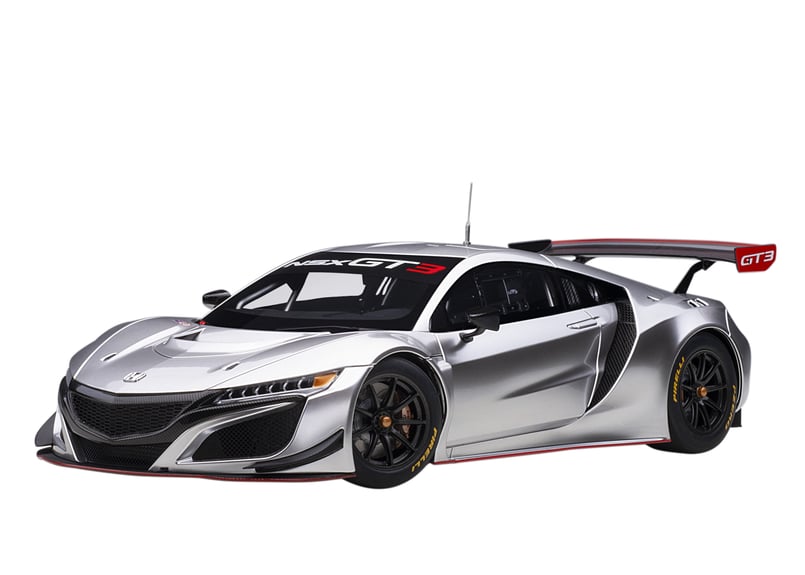 AUTOart 1/18 ホンダ NSX GT3 2018 （ハイパー・シルバー）＊開閉無 8