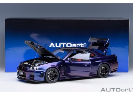 AUTOart 1/18　ニスモ R34 GT-R Z-tune （ミッドナイトパープルⅢ）　77464