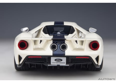 AUTOart 1/18　フォード GT '64 プロトタイプ ヘリテージ エディション （ホワイト／ダークブルー）　72926