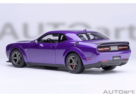 AUTOart 1/18　ダッジ チャレンジャー SRT スーパー ストック 2023 （パール・パープル ＜PLUM CRAZY＞）　71768