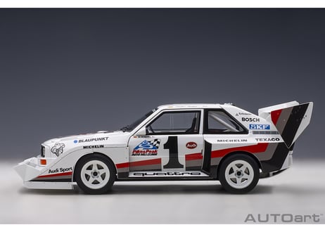AUTOart 1/18　アウディ スポーツクワトロ S1 1987 #1 （パイクスピーク優勝／ヴァルター・ロール）　88700