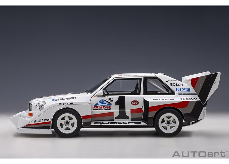 アウディ スポーツ クアトロ S1 Pikes Peak W.ロール 限定品 オートアート コンポジット 1/18 アウディ スポーツ クワトロ S1