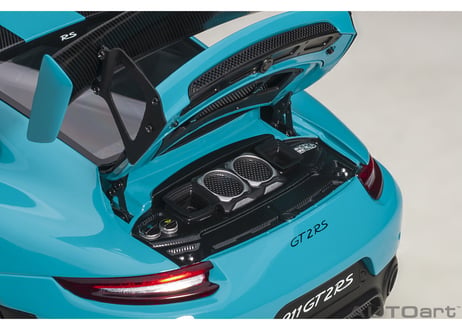 AUTOart 1/18　ポルシェ 911 （991.2） GT2 RS ヴァイザッハ・パッケージ （ブルー／カーボンブラック）　78175