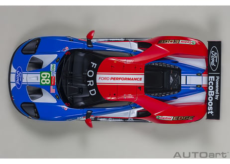 AUTOart 1/18　フォード GT 2019 #68 （ル・マン24時間レース LMGTE Proクラス）（ブルー／ホワイト／レッド）　81912