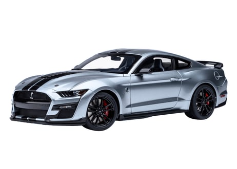 AUTOart 1/18　フォード マスタング シェルビー GT500 （シルバー／ブラック・ストライプ）　73096