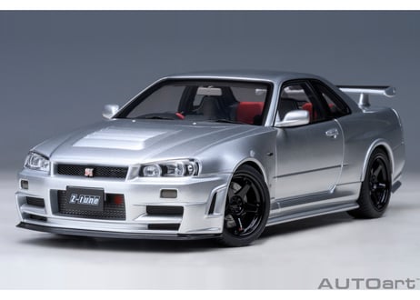 AUTOart 1/18　ニスモ R34 GT-R Z-tune （Z-tune シルバー）　77461