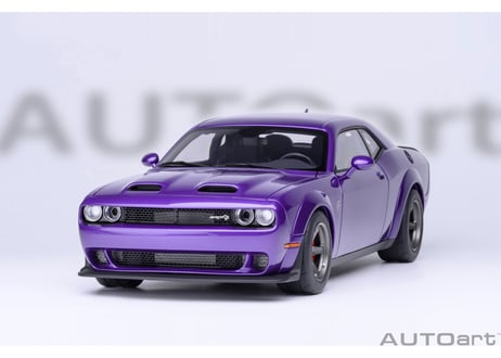 AUTOart 1/18　ダッジ チャレンジャー SRT スーパー ストック 2023 （パール・パープル ＜PLUM CRAZY＞）　71768