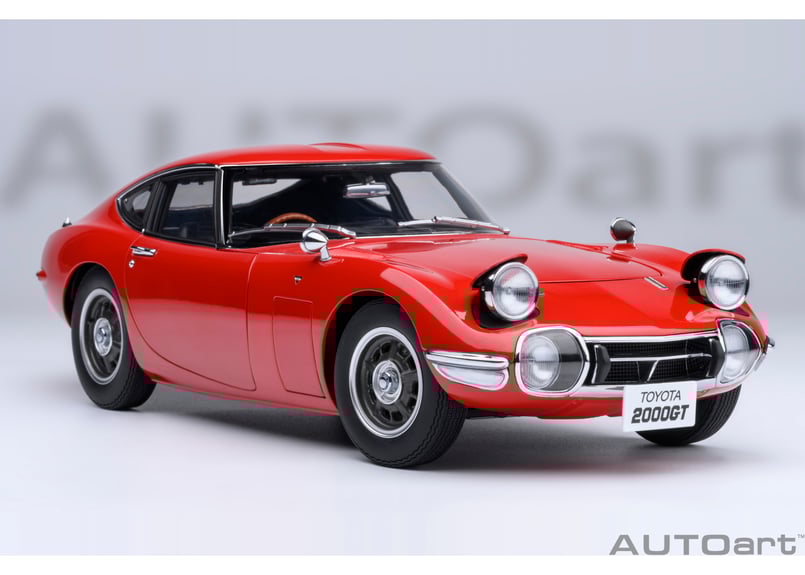 ミニカー TOYOTA 2000 GT COUPE 1/18 AUTOart Amazon | AUTOart 1/18 トヨタ 2000GT レッド 完成品 | ミニカー