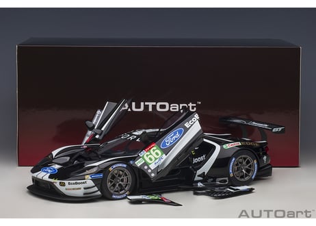 AUTOart 1/18　フォード GT 2019 #66 （ル・マン24時間レース LMGTE Proクラス）（ブラック／ホワイト）　81910
