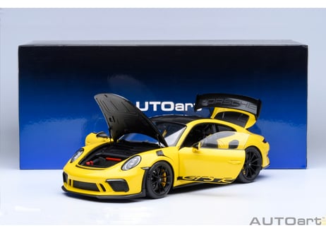 AUTOart 1/18　ポルシェ 911 （991.2） GT3 RS ヴァイザッハ・パッケージ （イエロー／カーボンブラック）　78178