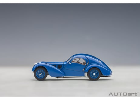 AUTOart 1/43　ブガッティ タイプ57SC アトランティック 1938 （ブルー／ワイヤースポークホイール）　50947