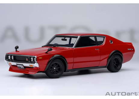 AUTOart 1/18　日産 スカイライン 2000GT-R （KPGC110） チューンド・バージョン （レッド）　77468