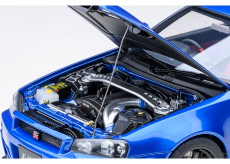 AUTOart 1/18　ニスモ R34 GT-R Z-tune （ベイサイドブルー） 77462