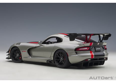 AUTOart 1/18　ダッジ バイパー ACR （メタリック・シルバー／ブラック・ストライプ）　71733