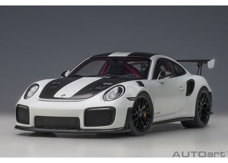 AUTOart 1/18　ポルシェ 911 （991.2） GT2 RS ヴァイザッハ・パッケージ （ホワイト／カーボンブラック）　78171