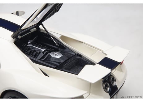 AUTOart 1/18　フォード GT '64 プロトタイプ ヘリテージ エディション （ホワイト／ダークブルー）　72926