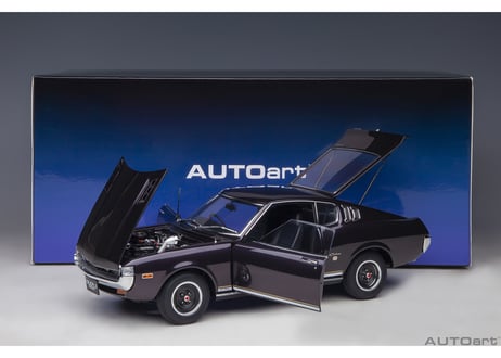 AUTOart 1/18　トヨタ セリカ リフトバック 2000GT （RA25） 1973 （ダークパープル・メタリック）　78769