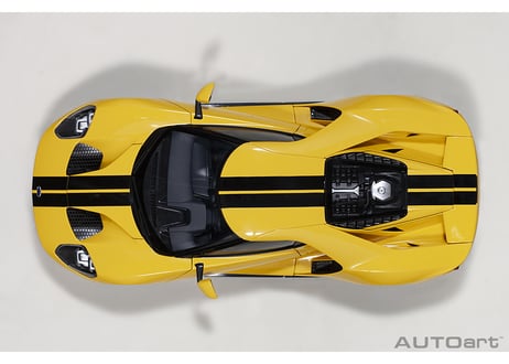 AUTOart 1/18　フォード GT 2017 （イエロー／ブラック・ストライプ）　72944