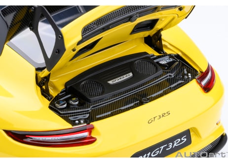 AUTOart 1/18　ポルシェ 911 （991.2） GT3 RS ヴァイザッハ・パッケージ （イエロー／カーボンブラック）　78178