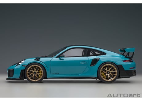 AUTOart 1/18　ポルシェ 911 （991.2） GT2 RS ヴァイザッハ・パッケージ （ブルー／カーボンブラック）　78175