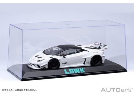 AUTOart　スペシャル・ディスプレイケース 1/18スケール×1台用　『LBWK』  （ペパーミントグリーン・ロゴ）　90037