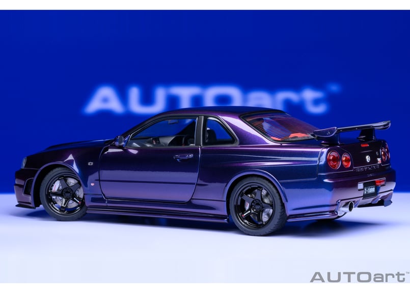 AUTOart 1/18 スカイライン GTR R34 ミッドナイトパープル-